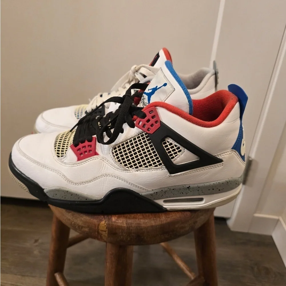 Air Jordan Retro 4 SE What The 4 Sneakers. Great condition!!